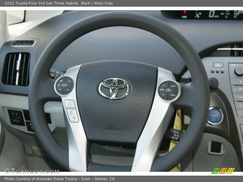 Black / Misty Gray 2012 Toyota Prius 3rd Gen Three Hybrid