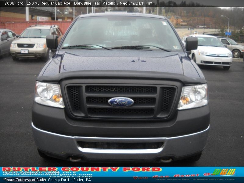 Dark Blue Pearl Metallic / Medium/Dark Flint 2008 Ford F150 XL Regular Cab 4x4