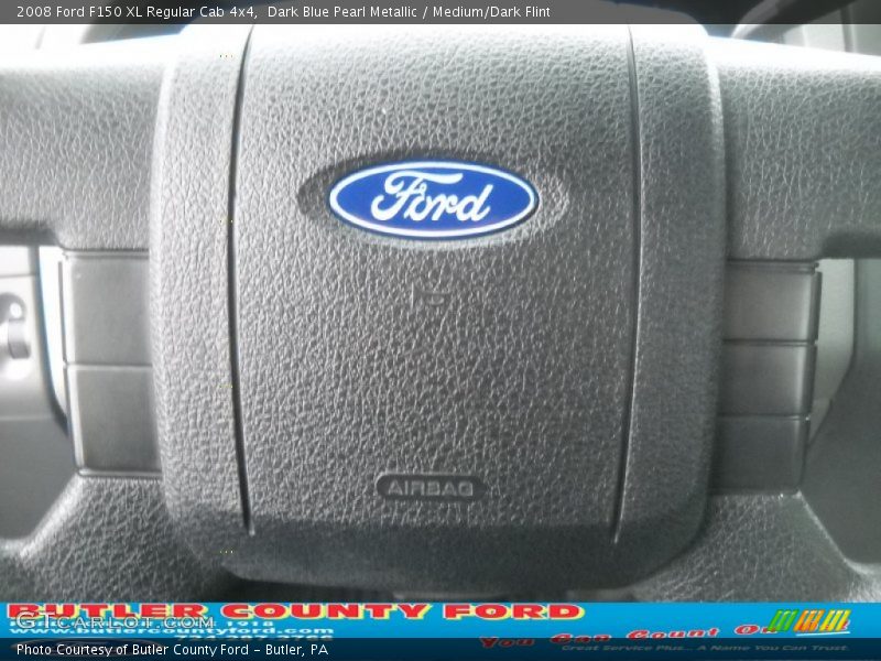 Dark Blue Pearl Metallic / Medium/Dark Flint 2008 Ford F150 XL Regular Cab 4x4