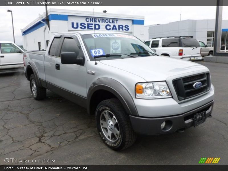 Silver Metallic / Black 2008 Ford F150 FX4 SuperCab 4x4