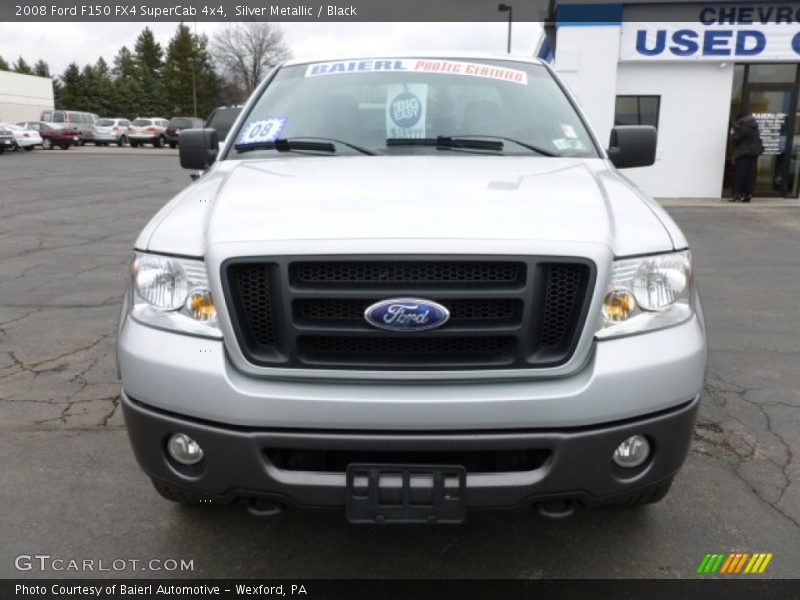 Silver Metallic / Black 2008 Ford F150 FX4 SuperCab 4x4