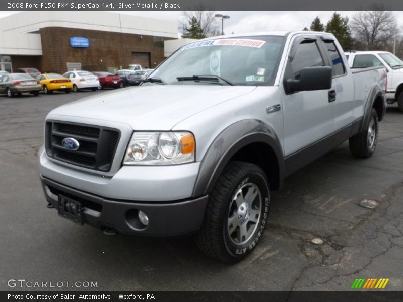 Silver Metallic / Black 2008 Ford F150 FX4 SuperCab 4x4