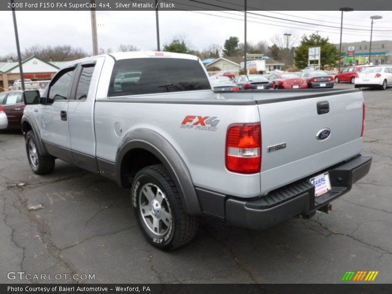 Silver Metallic / Black 2008 Ford F150 FX4 SuperCab 4x4