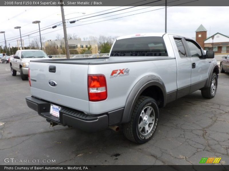 Silver Metallic / Black 2008 Ford F150 FX4 SuperCab 4x4