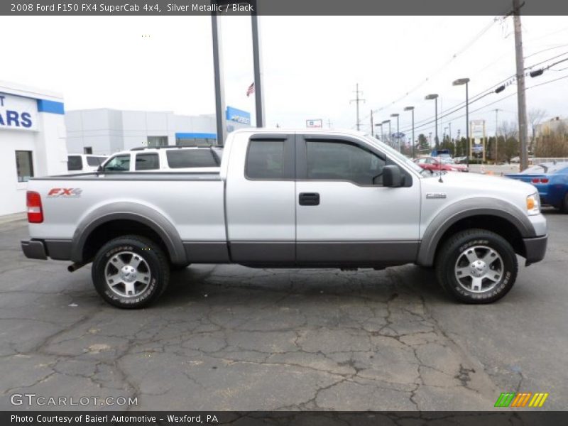 Silver Metallic / Black 2008 Ford F150 FX4 SuperCab 4x4