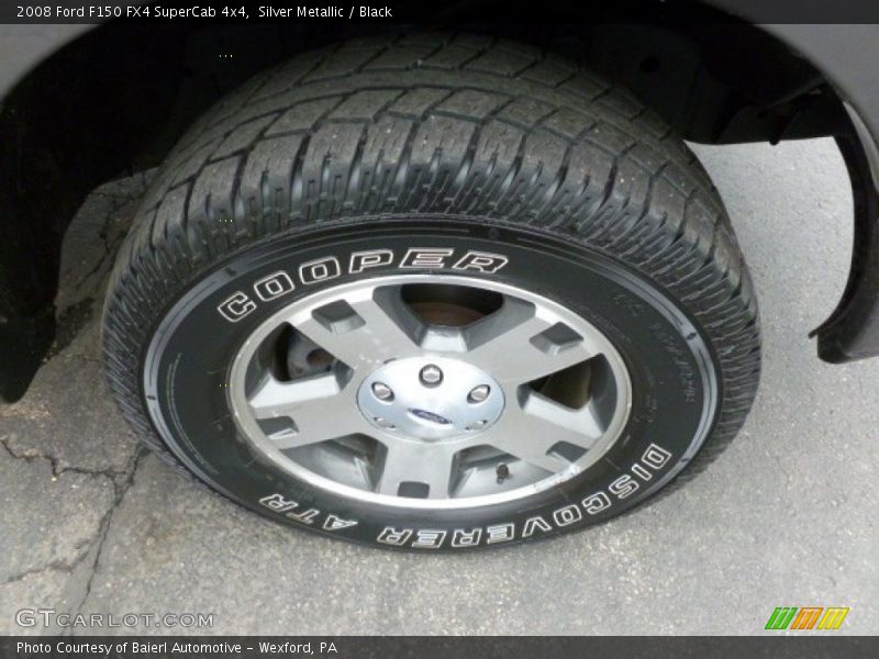 Silver Metallic / Black 2008 Ford F150 FX4 SuperCab 4x4