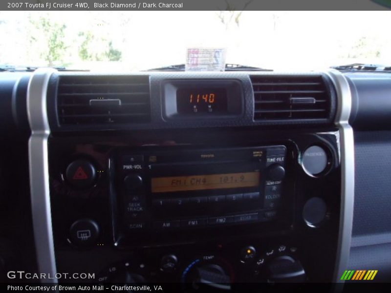 Black Diamond / Dark Charcoal 2007 Toyota FJ Cruiser 4WD