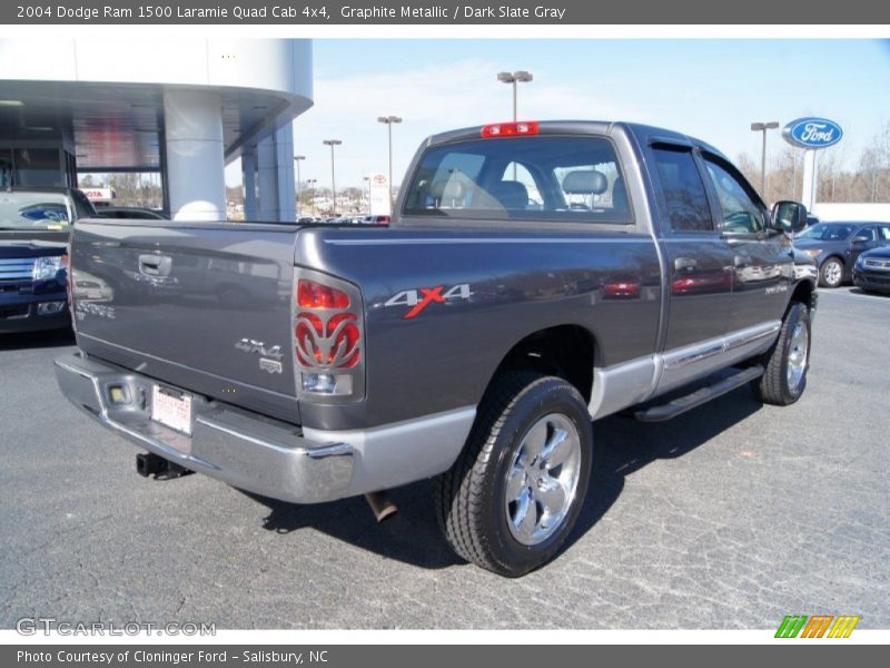 Graphite Metallic / Dark Slate Gray 2004 Dodge Ram 1500 Laramie Quad Cab 4x4