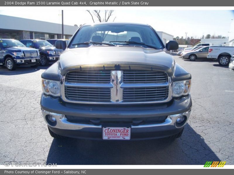 Graphite Metallic / Dark Slate Gray 2004 Dodge Ram 1500 Laramie Quad Cab 4x4