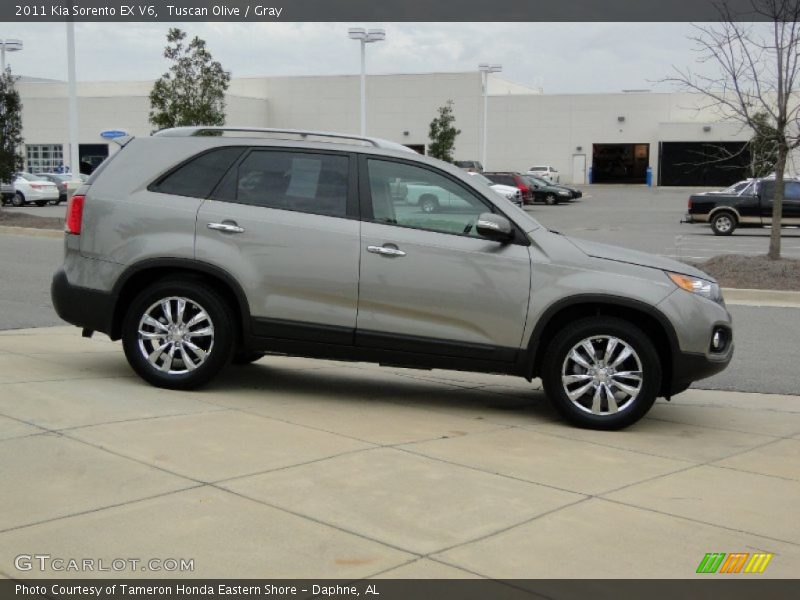 Tuscan Olive / Gray 2011 Kia Sorento EX V6