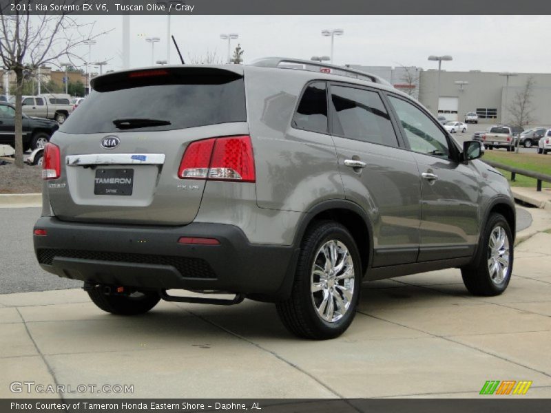 Tuscan Olive / Gray 2011 Kia Sorento EX V6