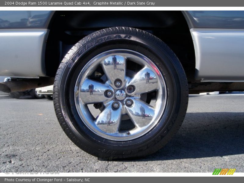 Graphite Metallic / Dark Slate Gray 2004 Dodge Ram 1500 Laramie Quad Cab 4x4