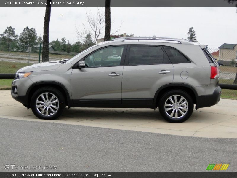 Tuscan Olive / Gray 2011 Kia Sorento EX V6
