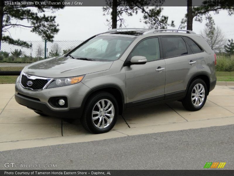 Tuscan Olive / Gray 2011 Kia Sorento EX V6