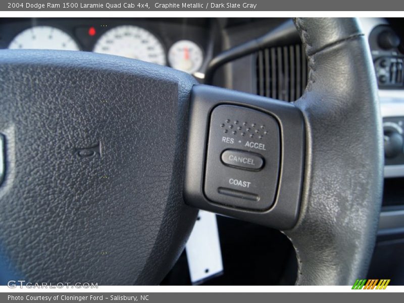 Graphite Metallic / Dark Slate Gray 2004 Dodge Ram 1500 Laramie Quad Cab 4x4