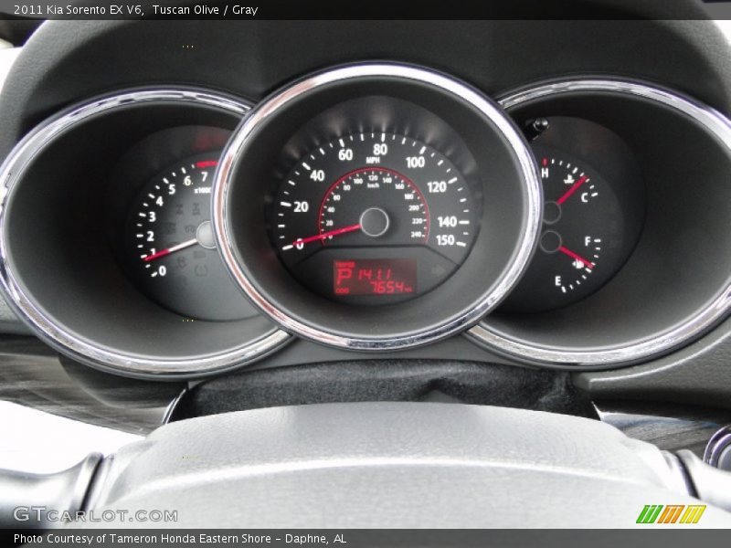 Tuscan Olive / Gray 2011 Kia Sorento EX V6