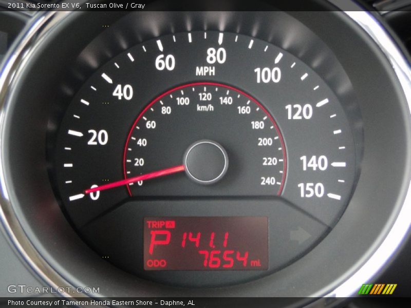 Tuscan Olive / Gray 2011 Kia Sorento EX V6