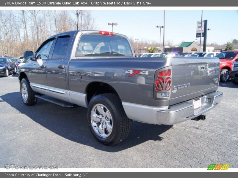 Graphite Metallic / Dark Slate Gray 2004 Dodge Ram 1500 Laramie Quad Cab 4x4