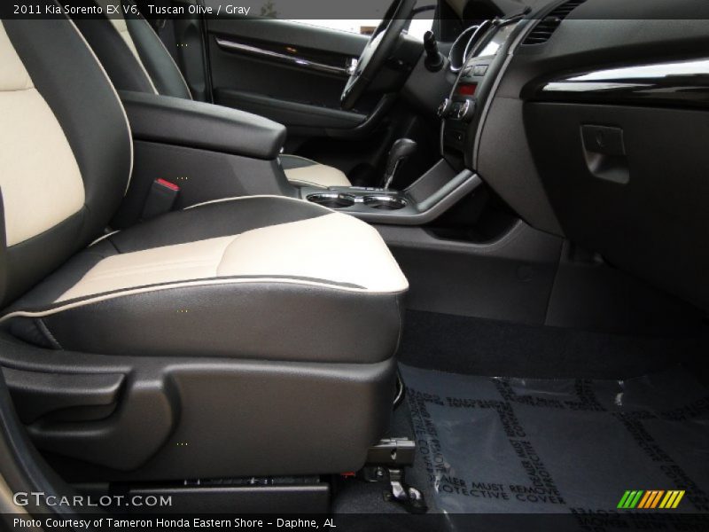 Tuscan Olive / Gray 2011 Kia Sorento EX V6