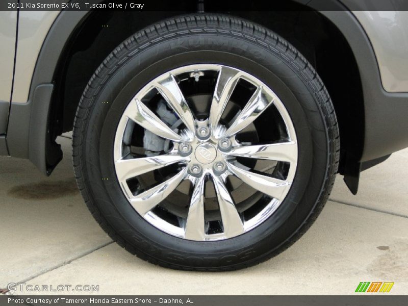 Tuscan Olive / Gray 2011 Kia Sorento EX V6