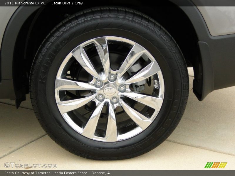 Tuscan Olive / Gray 2011 Kia Sorento EX V6
