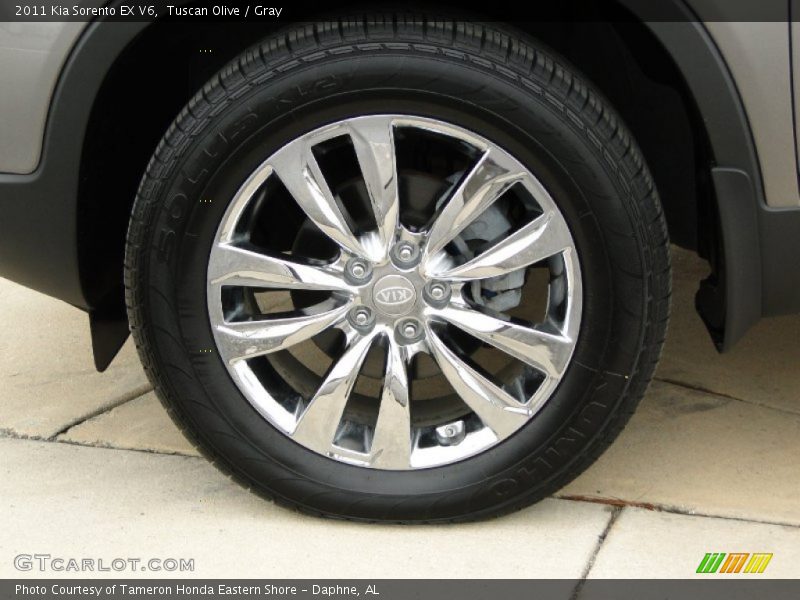 Tuscan Olive / Gray 2011 Kia Sorento EX V6