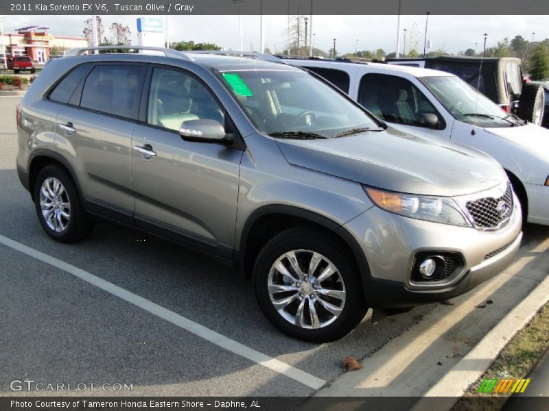 Tuscan Olive / Gray 2011 Kia Sorento EX V6