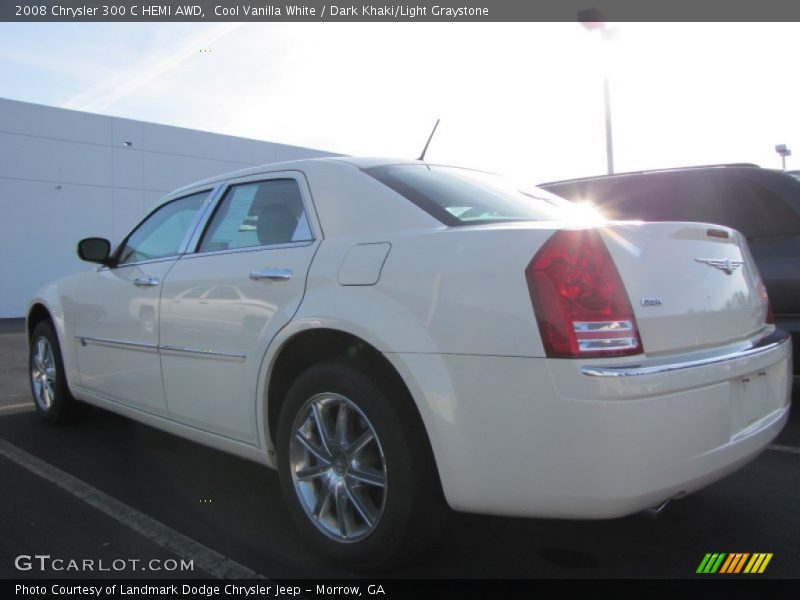 Cool Vanilla White / Dark Khaki/Light Graystone 2008 Chrysler 300 C HEMI AWD