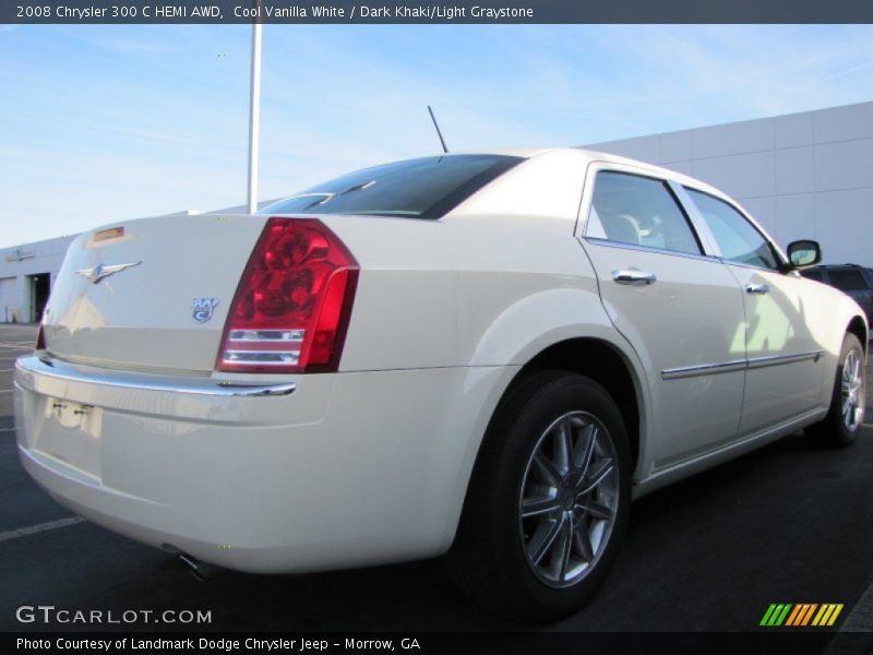 Cool Vanilla White / Dark Khaki/Light Graystone 2008 Chrysler 300 C HEMI AWD