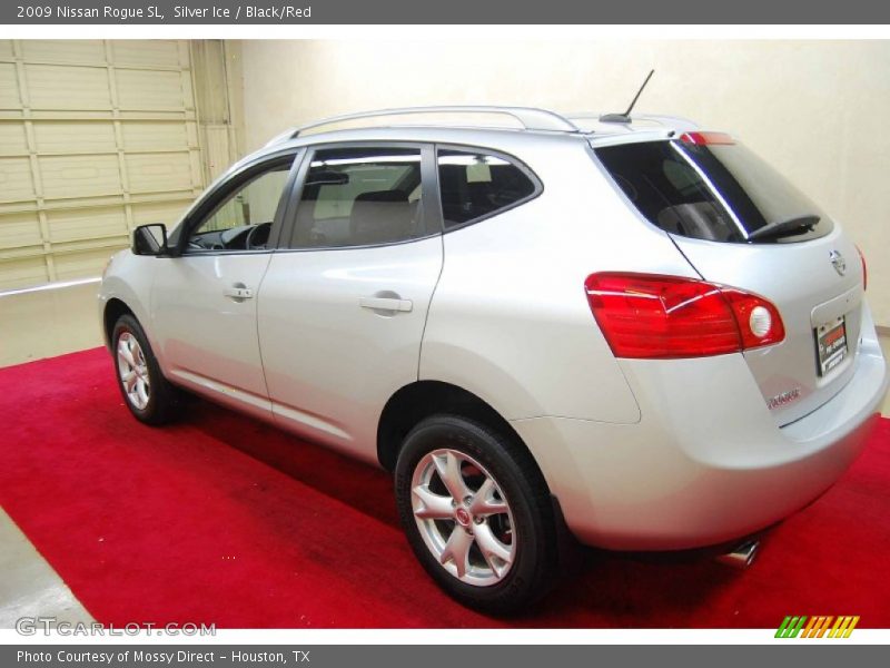 Silver Ice / Black/Red 2009 Nissan Rogue SL