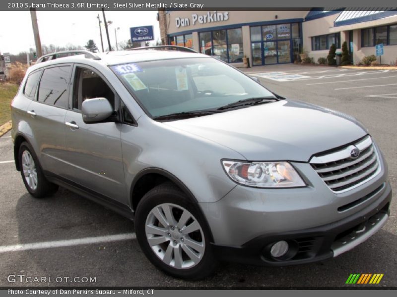 Steel Silver Metallic / Slate Gray 2010 Subaru Tribeca 3.6R Limited