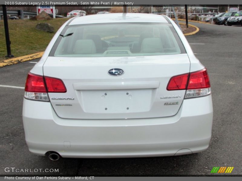 Satin White Pearl / Warm Ivory 2010 Subaru Legacy 2.5i Premium Sedan