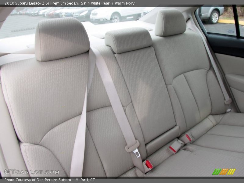 Satin White Pearl / Warm Ivory 2010 Subaru Legacy 2.5i Premium Sedan