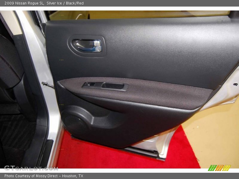 Silver Ice / Black/Red 2009 Nissan Rogue SL