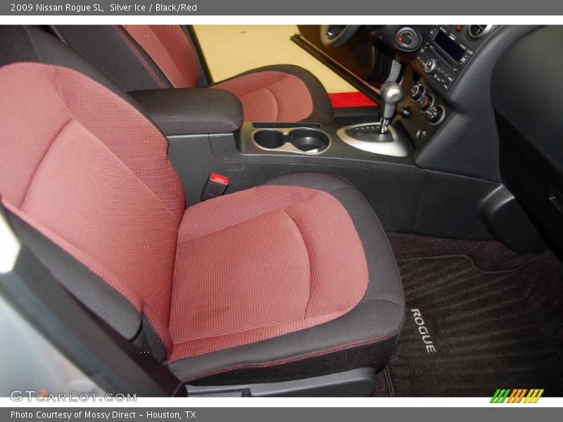 Silver Ice / Black/Red 2009 Nissan Rogue SL