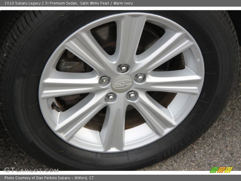 Satin White Pearl / Warm Ivory 2010 Subaru Legacy 2.5i Premium Sedan