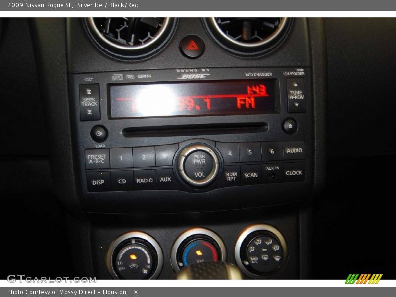 Silver Ice / Black/Red 2009 Nissan Rogue SL