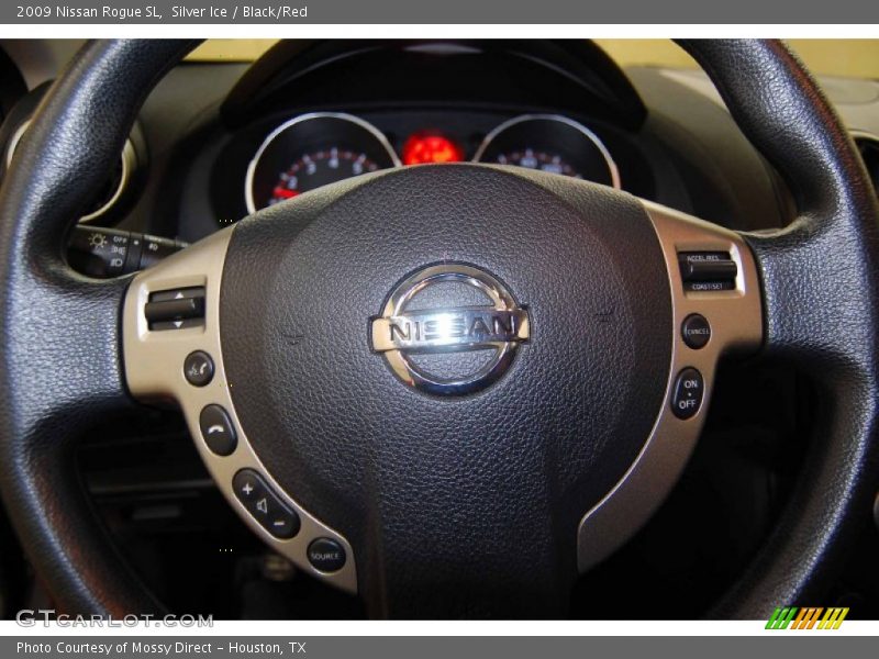 Silver Ice / Black/Red 2009 Nissan Rogue SL