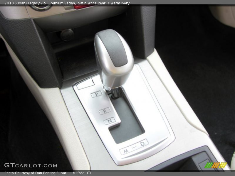  2010 Legacy 2.5i Premium Sedan Lineartronic CVT Automatic Shifter