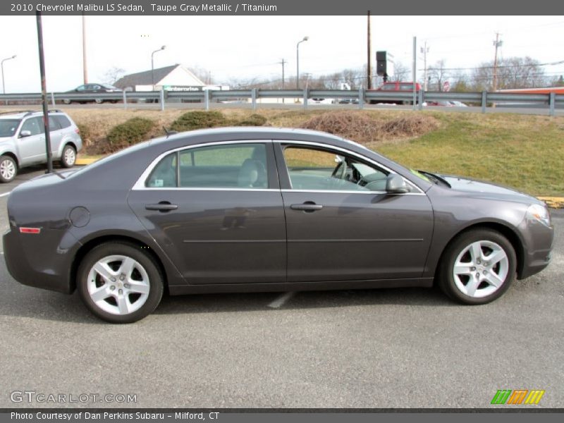 Taupe Gray Metallic / Titanium 2010 Chevrolet Malibu LS Sedan
