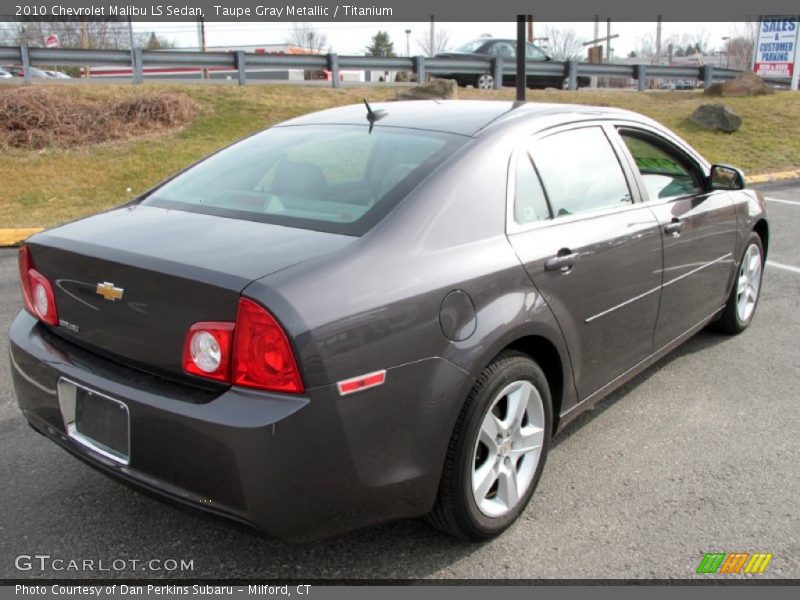 Taupe Gray Metallic / Titanium 2010 Chevrolet Malibu LS Sedan