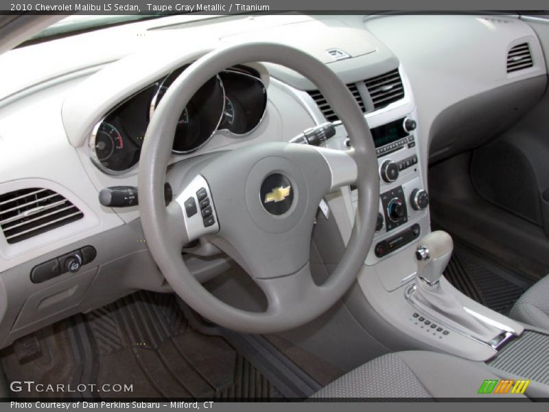 Taupe Gray Metallic / Titanium 2010 Chevrolet Malibu LS Sedan