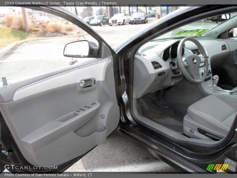 Taupe Gray Metallic / Titanium 2010 Chevrolet Malibu LS Sedan