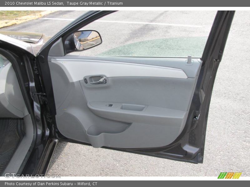Taupe Gray Metallic / Titanium 2010 Chevrolet Malibu LS Sedan