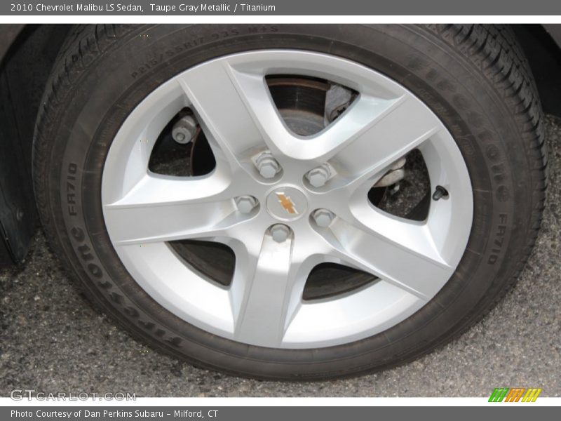 Taupe Gray Metallic / Titanium 2010 Chevrolet Malibu LS Sedan