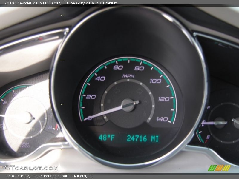 Taupe Gray Metallic / Titanium 2010 Chevrolet Malibu LS Sedan