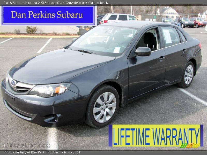 Dark Gray Metallic / Carbon Black 2010 Subaru Impreza 2.5i Sedan