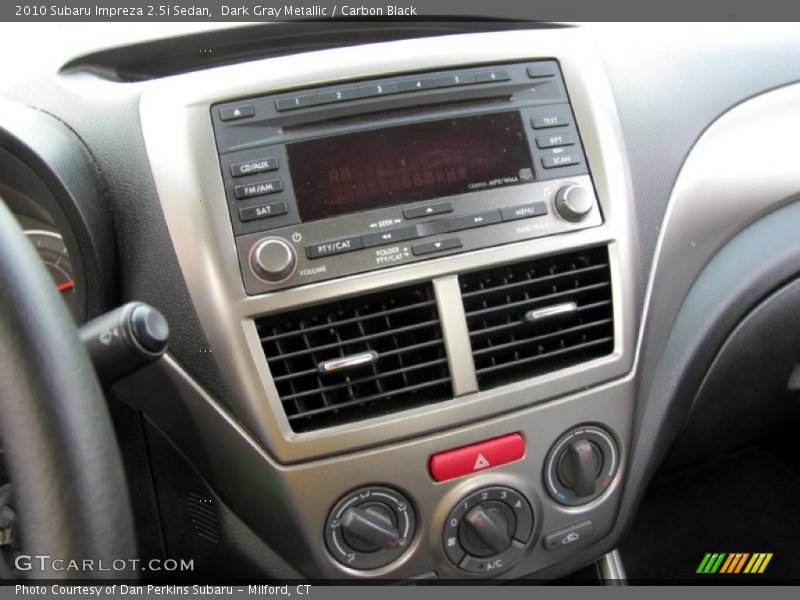 Dark Gray Metallic / Carbon Black 2010 Subaru Impreza 2.5i Sedan
