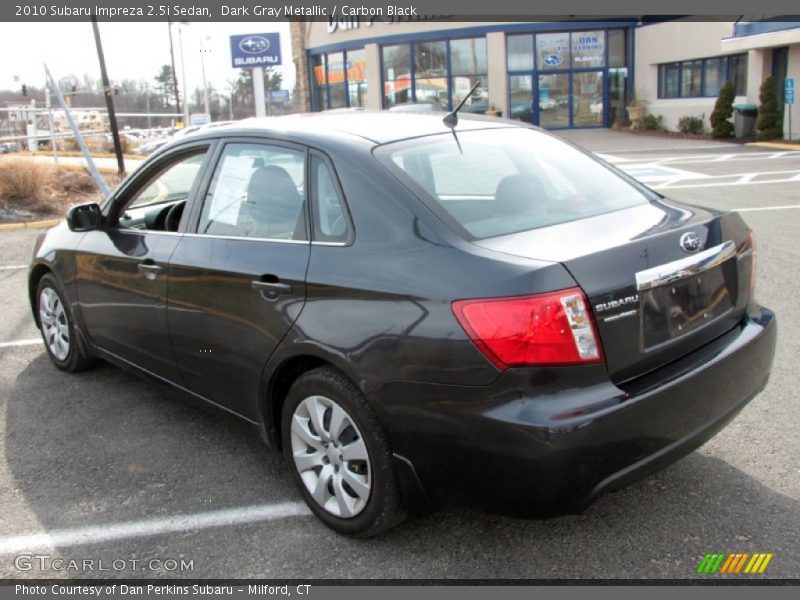 Dark Gray Metallic / Carbon Black 2010 Subaru Impreza 2.5i Sedan