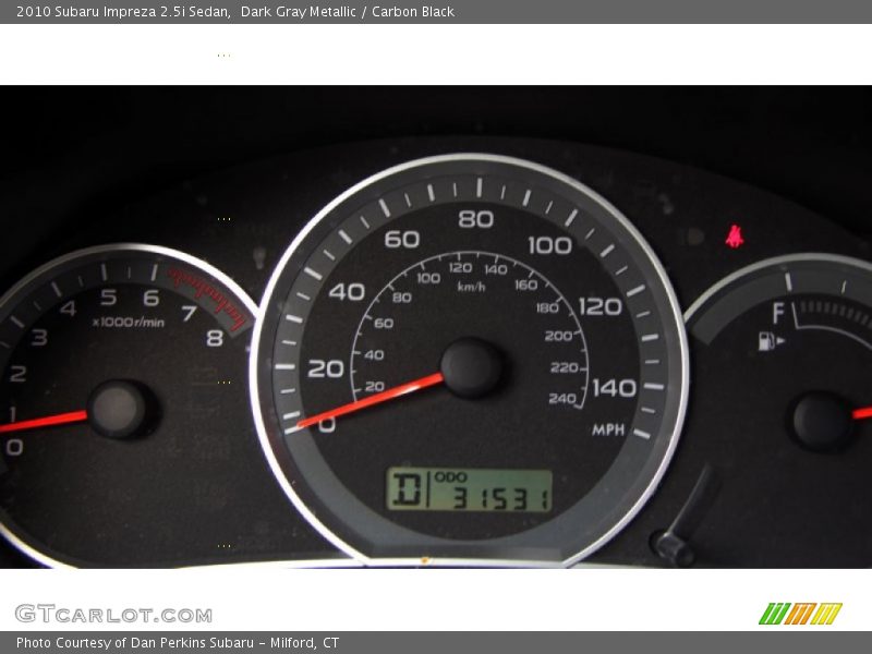 Dark Gray Metallic / Carbon Black 2010 Subaru Impreza 2.5i Sedan